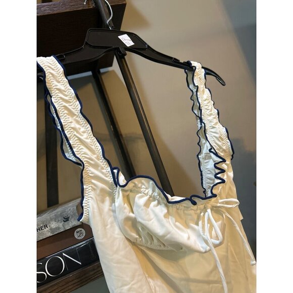 Frankies Bikinis Fawn Ruffle One Piece Swimsuit Honeymoon Phase Womens Size XL - Picture 7 of 11